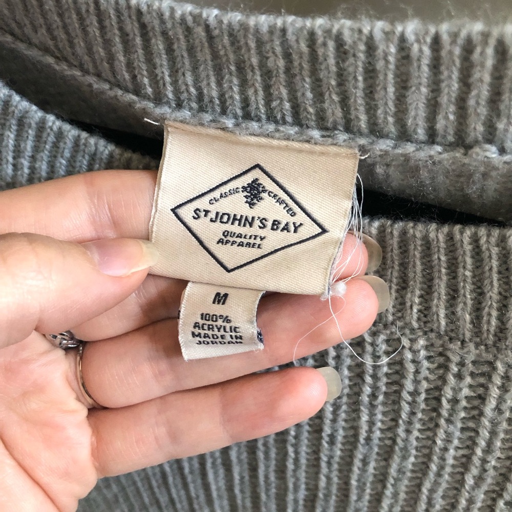 Grey Knit Sweater - Picture 3 of 4